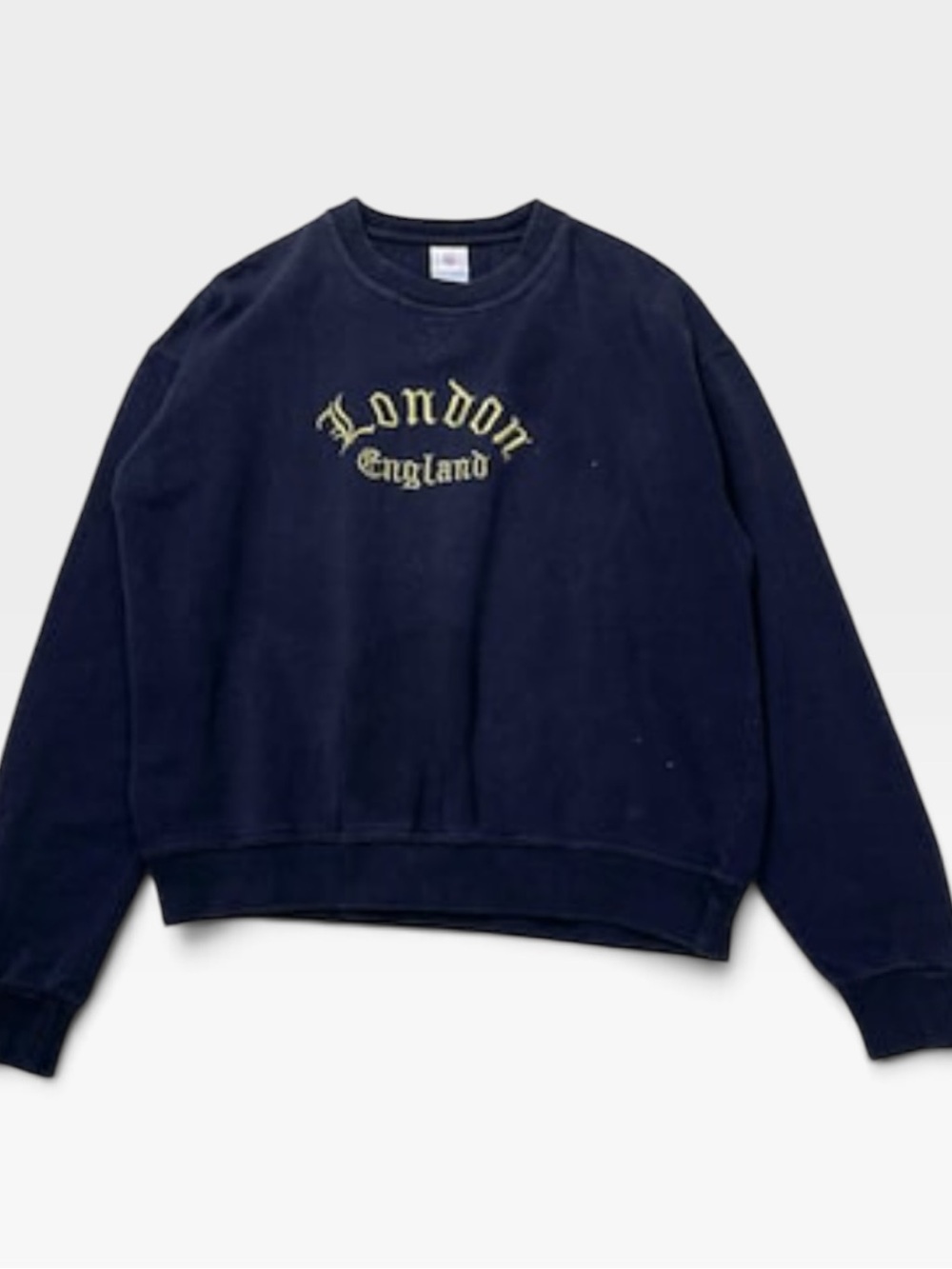 Vintage London England Navy Crewneck Sweatshirt medium